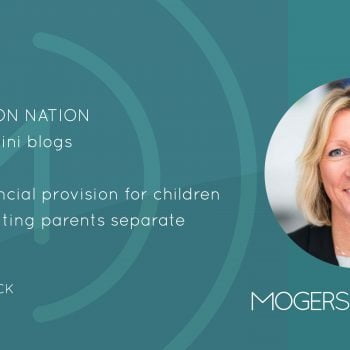 Cohabitation Nation: financial provision for children when cohabiting parents separate