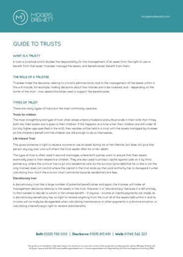 Guide to Trusts