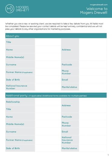 Residential Onboarding Form