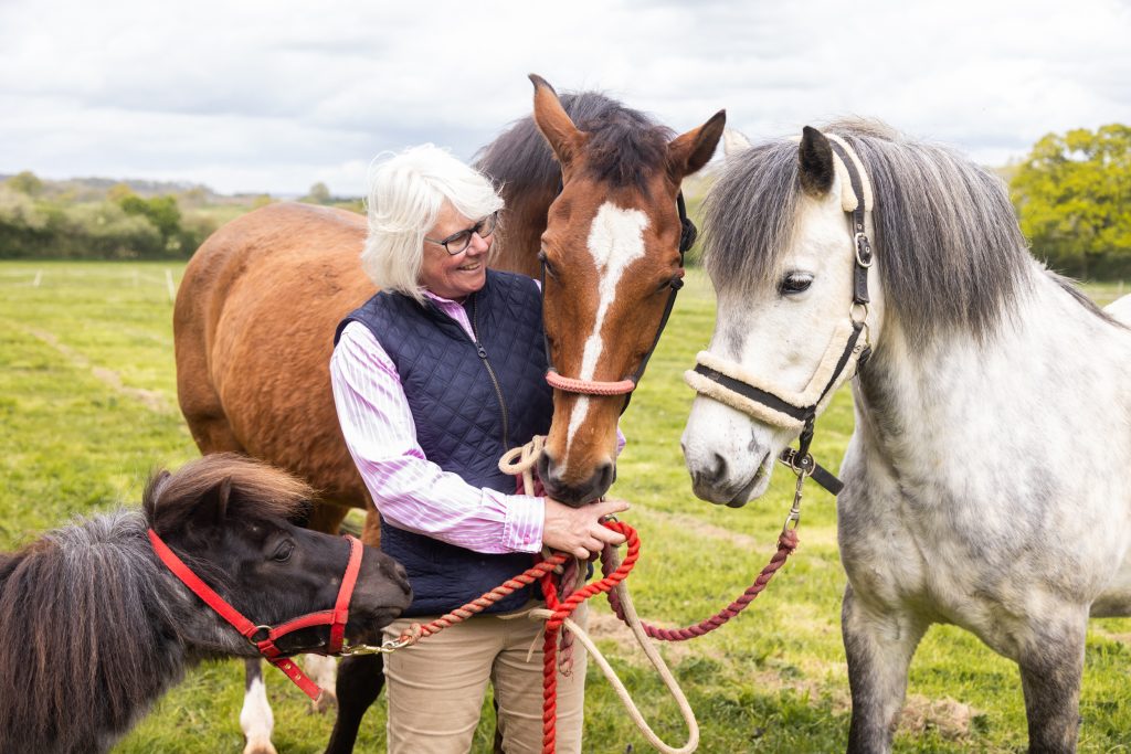 Tracy Neal of Mogers Drewett on her farm with friends