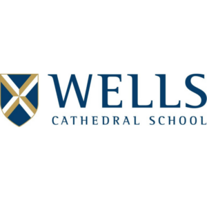 Wells Cathedral School Logo Blue Letters